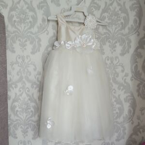 Elegant Ivory Flower Girl Dress